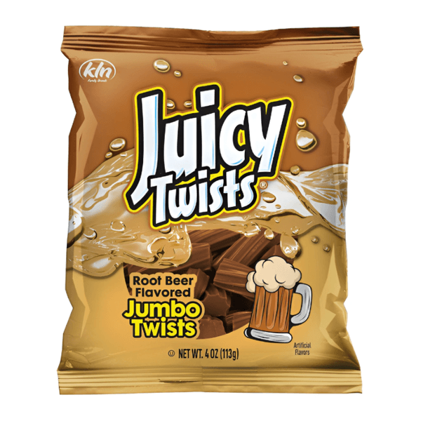 Juicy Twists Root Beer 4oz (113g).