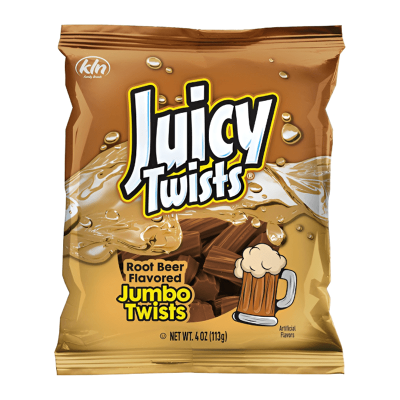 Juicy Twists Root Beer 4oz (113g).
