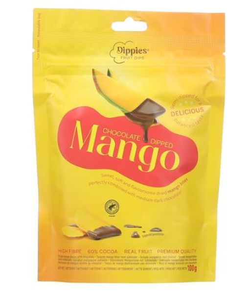 Dippies Sjokoladedyppet Mango 100g.