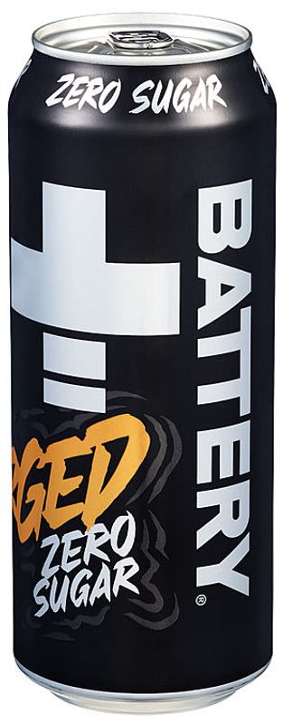 Battery Energy Drink Fully Charged Zero Sugar 500ml.