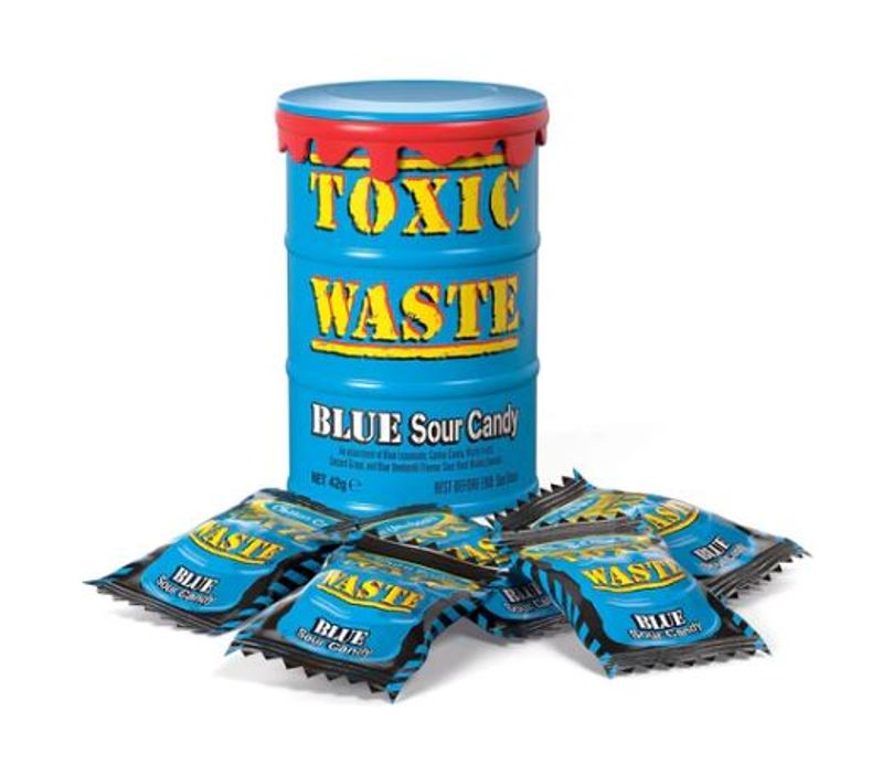 Toxic Waste Blue Drum Extreme Sour Candy (42g) ./Halal