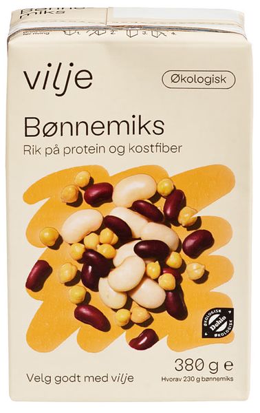  Vilje Bønnemix Økologisk 380g.