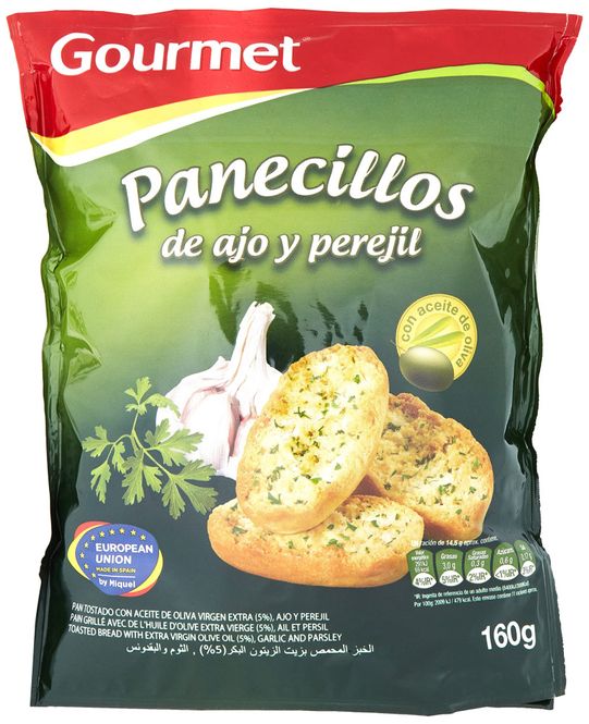 Hovedbilde Gourmet Bagutter m/Hvitløk&Persille 160g.
