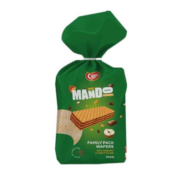 Hovedbilde  Mando Vafler m/Hasselnøtt Family Pack 700g.