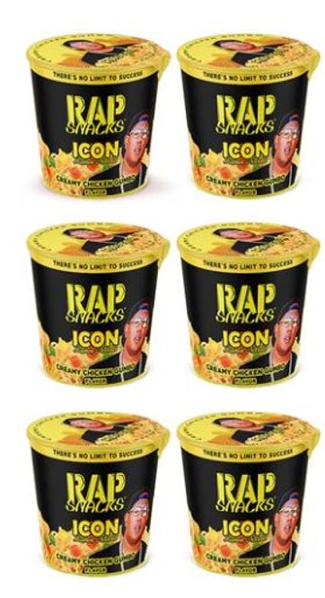 Hovedbilde 6st* Rap Snacks Creamy Chicken Gumbo Icon Ramen ...