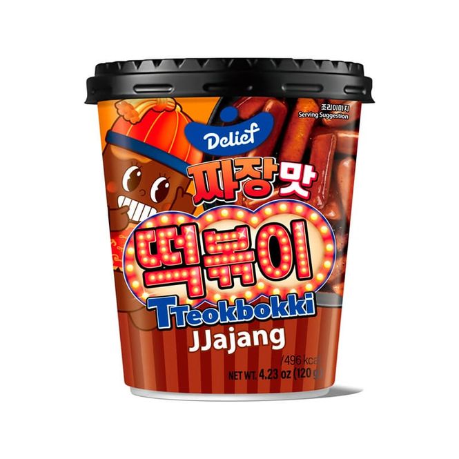 Hovedbilde DELIEF Tteokbokki Cup Jjajang 120g./Dato