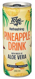 Hovedbilde True Life Pineapple Drink Aloe Vera 240ml.
