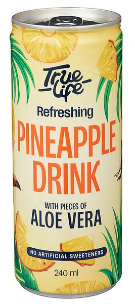 True Life Pineapple Drink Aloe Vera 240ml.
