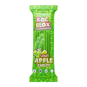 Hovedbilde Rocblox Sour Apple Cables 170g./ Halal