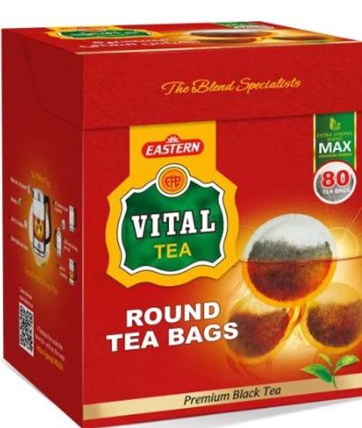 Vital Black Tea Round Bags  80tp.