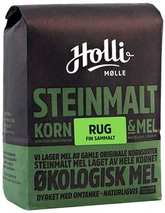 Hovedbilde Holli M&oslash;lle Rugmel Sammalt Fin &Oslash;kologisk 1kg.