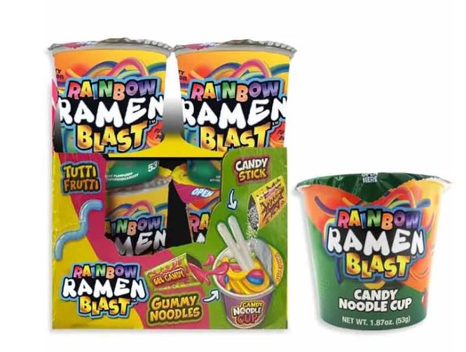 Hovedbilde Rainbow Ramen Blast Candy Noodle Cup Fruity ...