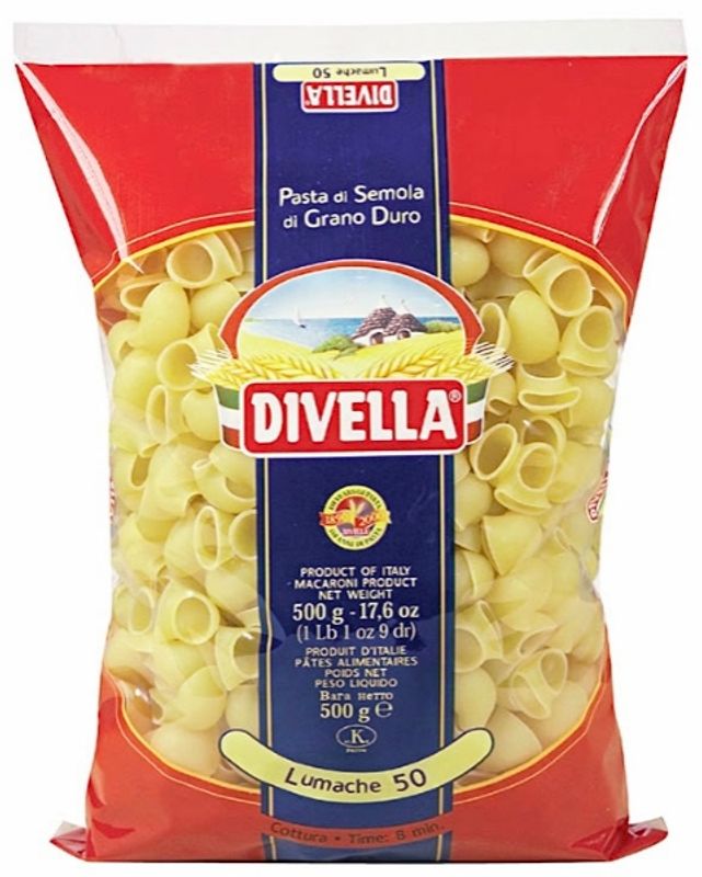 Divella Lumache Pasta 500g.