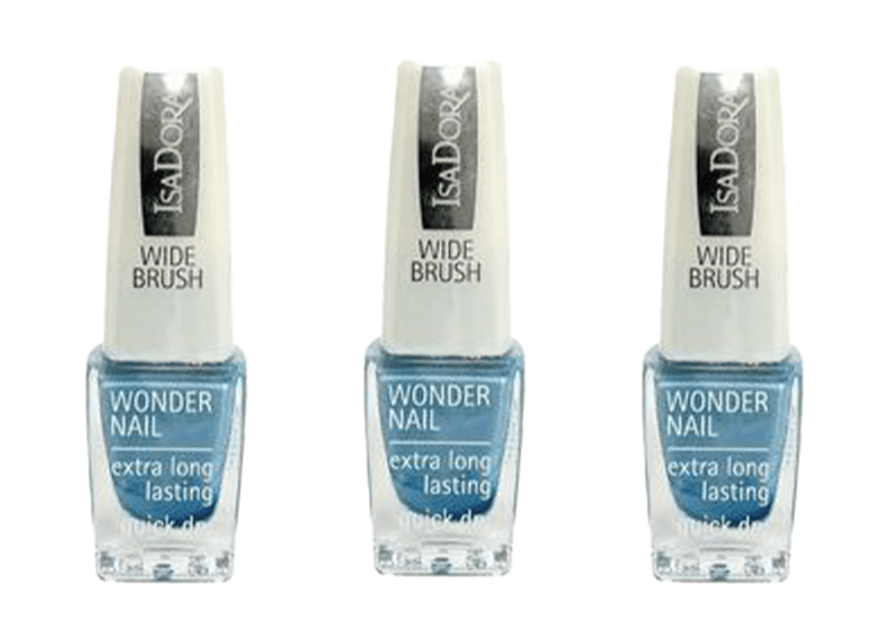 IsaDora  Neglelakk, 738 Blue Lagoon 6ml*3pk.
