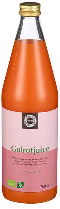 Hovedbilde Helios gulrotjuice  0,75 L økologisk