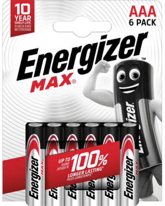 Hovedbilde Energizer Batteri Max Alk AAA 6stk.