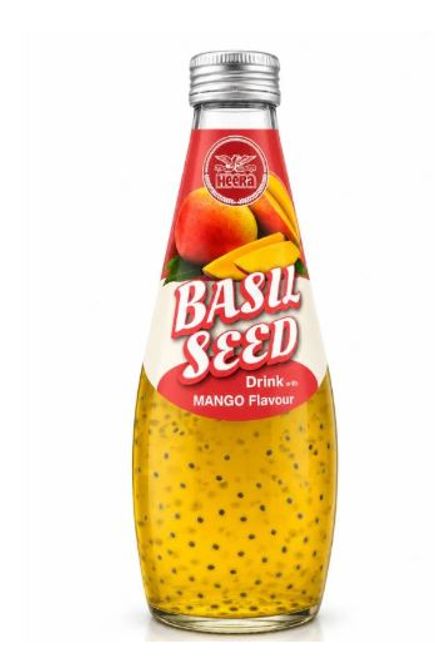 Hovedbilde Heera Basil Seed Mango Drink  290ml.