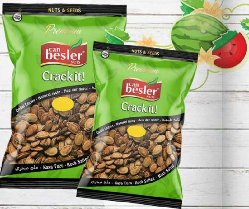Ristede Vannmelonfrø m/Skall Besler 450g.