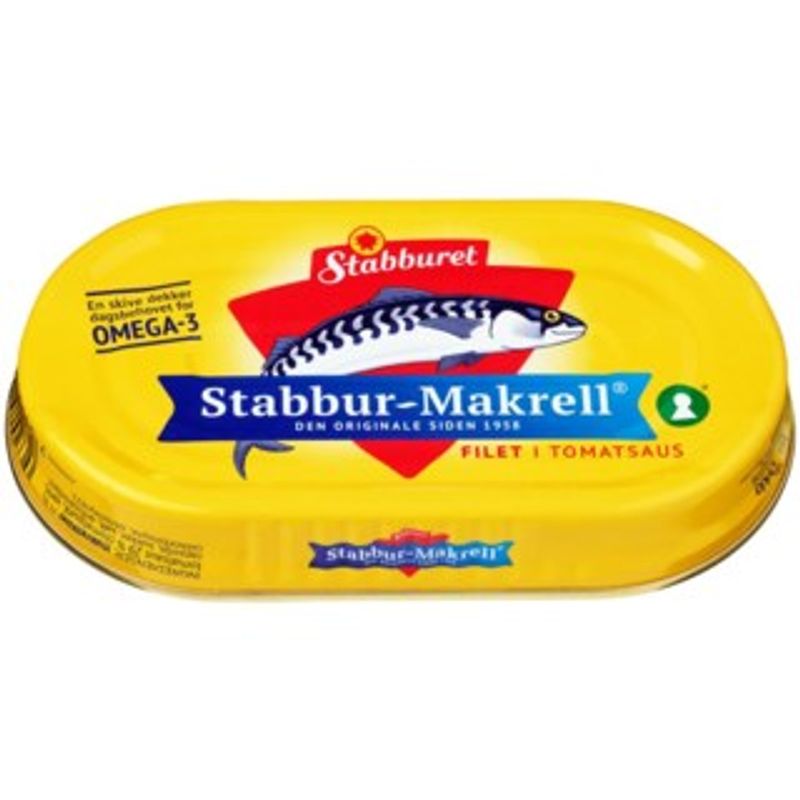 Makrell Filet i Tomatsaus Stabburet 170g.