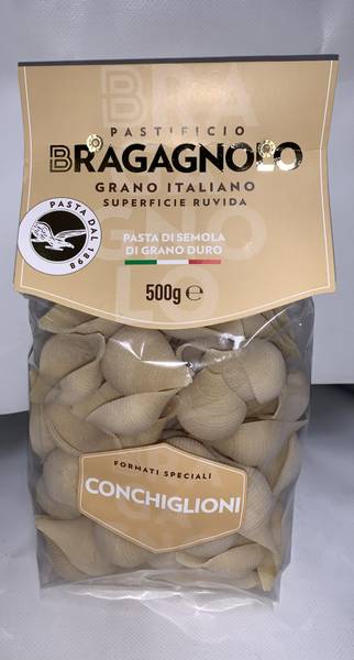 Conchiglioni 100% Grano Italia Bragagnolo 500g.