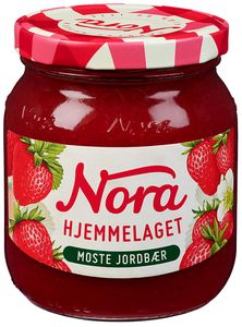 Hovedbilde Nora Jordbær Moste Hjemmelaget 390g.