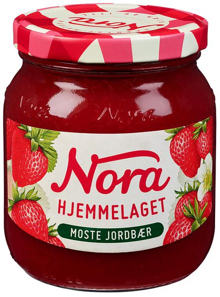 Nora Jordbær Moste Hjemmelaget 390g.