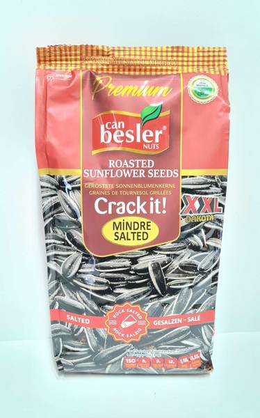 Solsikkefr Svart m/Skall Mindre Salt Besler 300g.