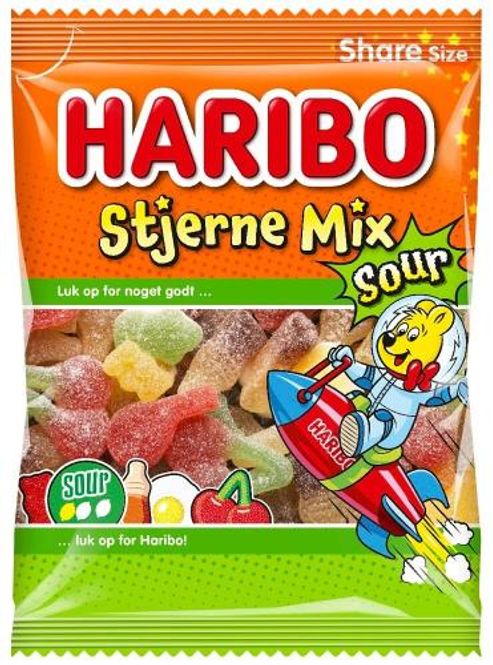 Hovedbilde Haribo Stjerne Mix Sour 150g./ Dato