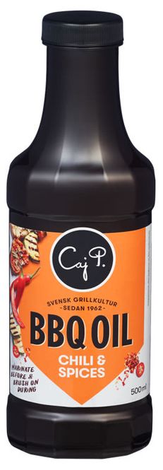 Hovedbilde Caj P. BBQ Oil Chili & Spices 500ml.