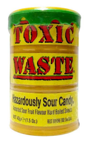 Toxic Waste  Yellow Drum Extreme Sour Candy 42g.