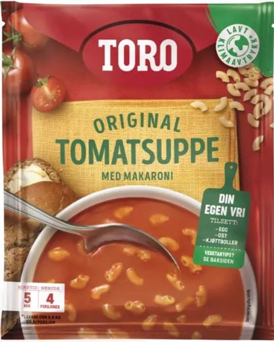 Hovedbilde Toro Tomatsuppe m/Makaroni 119g.