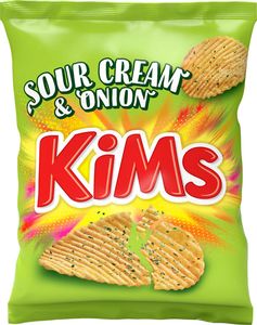 Hovedbilde Kims Potetgull Sour Cream&Onion 200g.