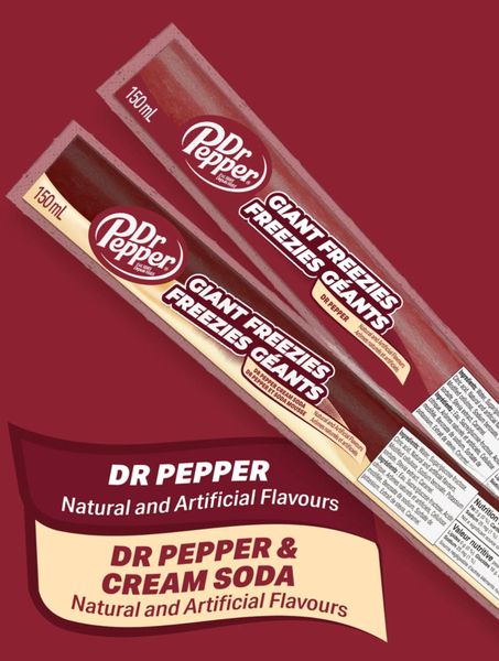 Dr Pepper Giant Freezies 150ml*27st. [Canadian]/Hele Kartong