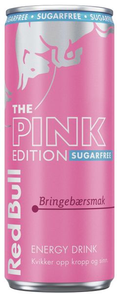 Red Bull Sukkerfri Pink Edition/ Bringebærsmak 250ml.