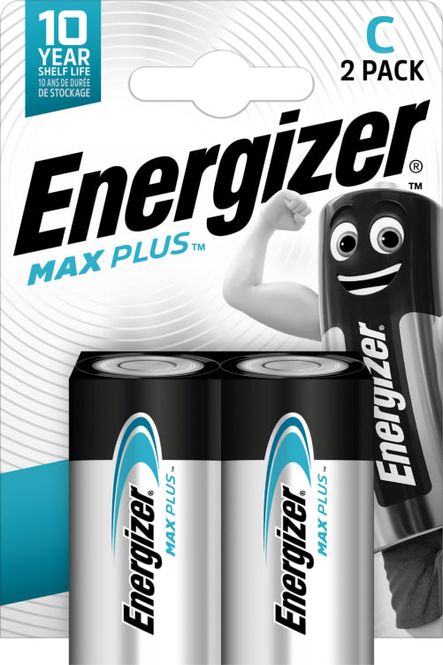 Hovedbilde  Energizer BATTERIER C MAX PLUS 2PK: