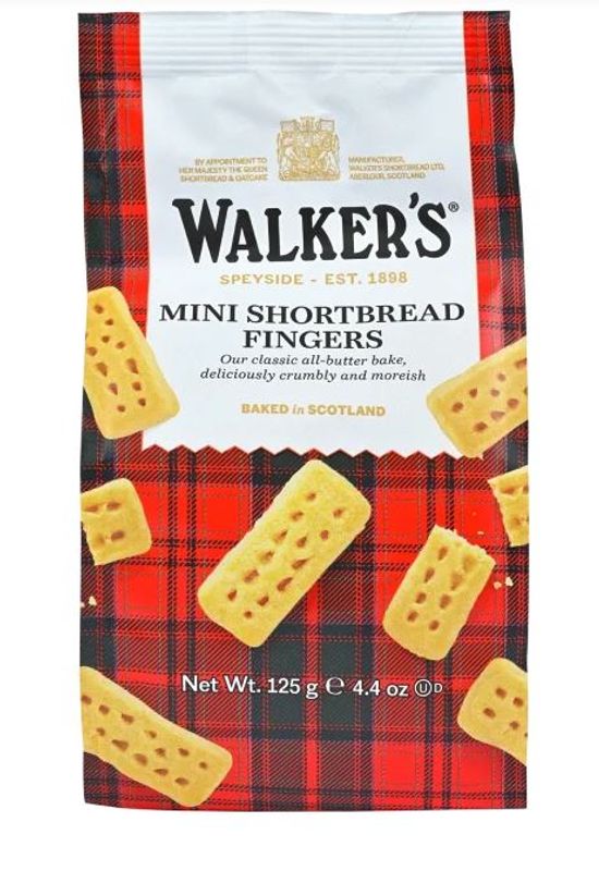 Walker's Mini Shortbread Fingers 125g.