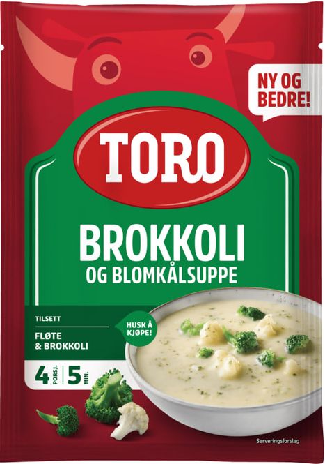 Hovedbilde Toro Brokkoli & Blomkålsuppe 68g.